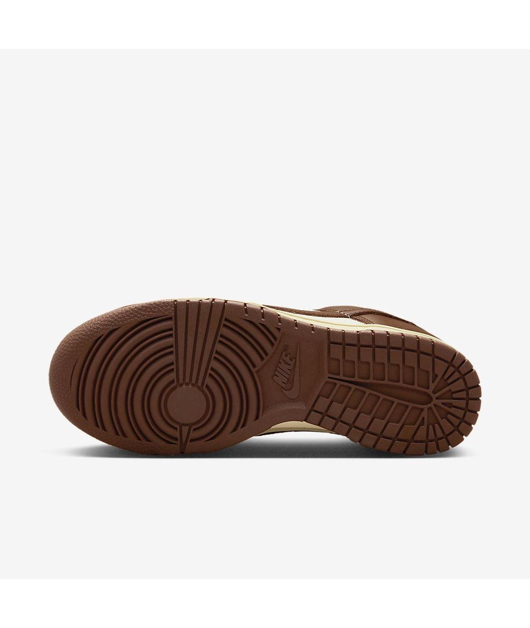NIKE Коричневые кожаные кроссовки, фото 5