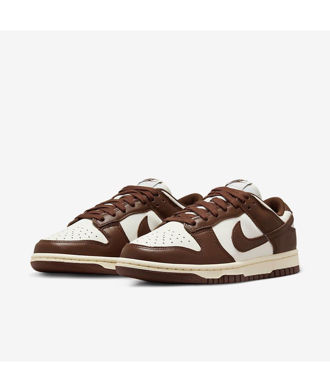 NIKE Коричневые кожаные кроссовки, фото 2