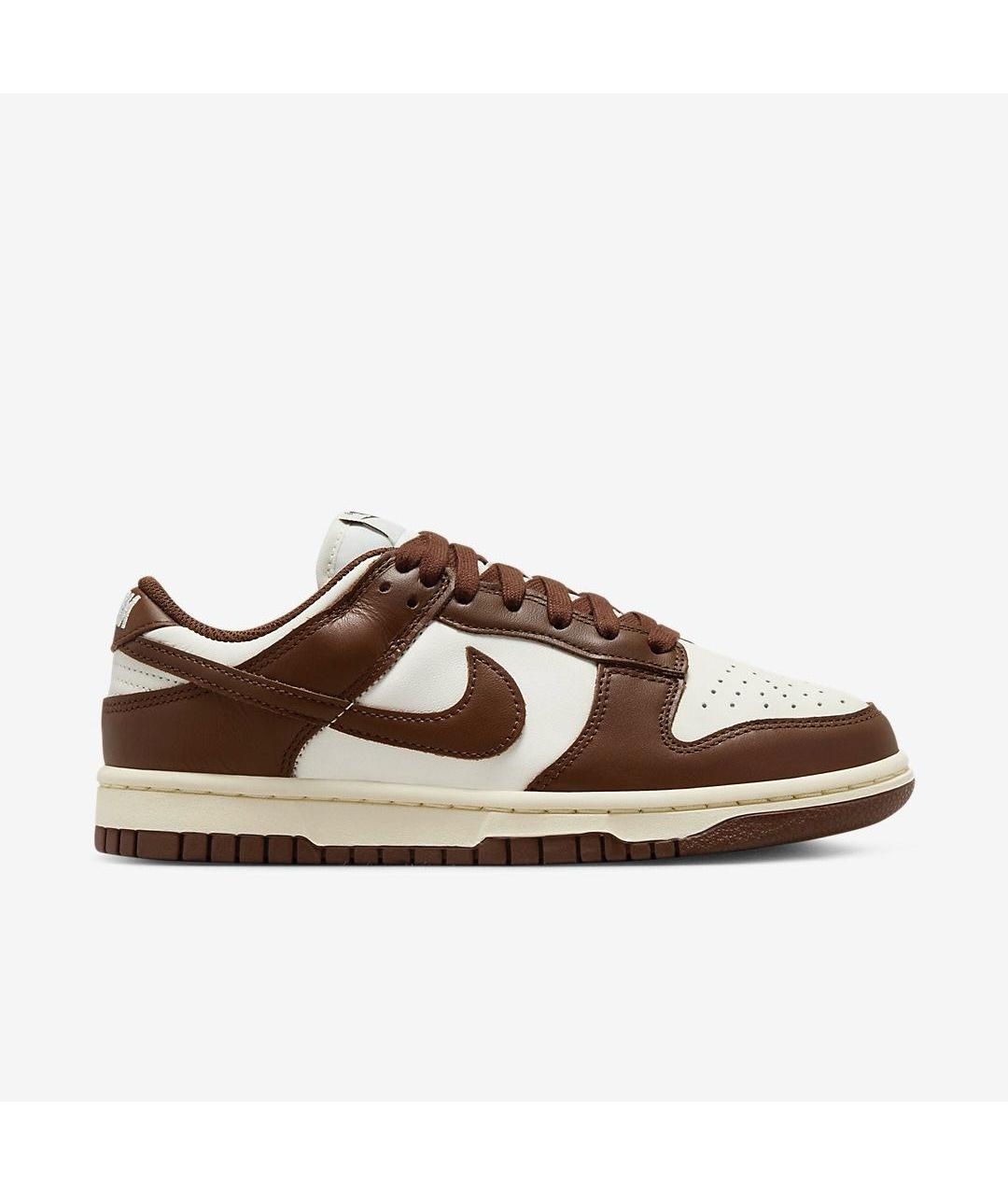 NIKE Коричневые кожаные кроссовки, фото 6