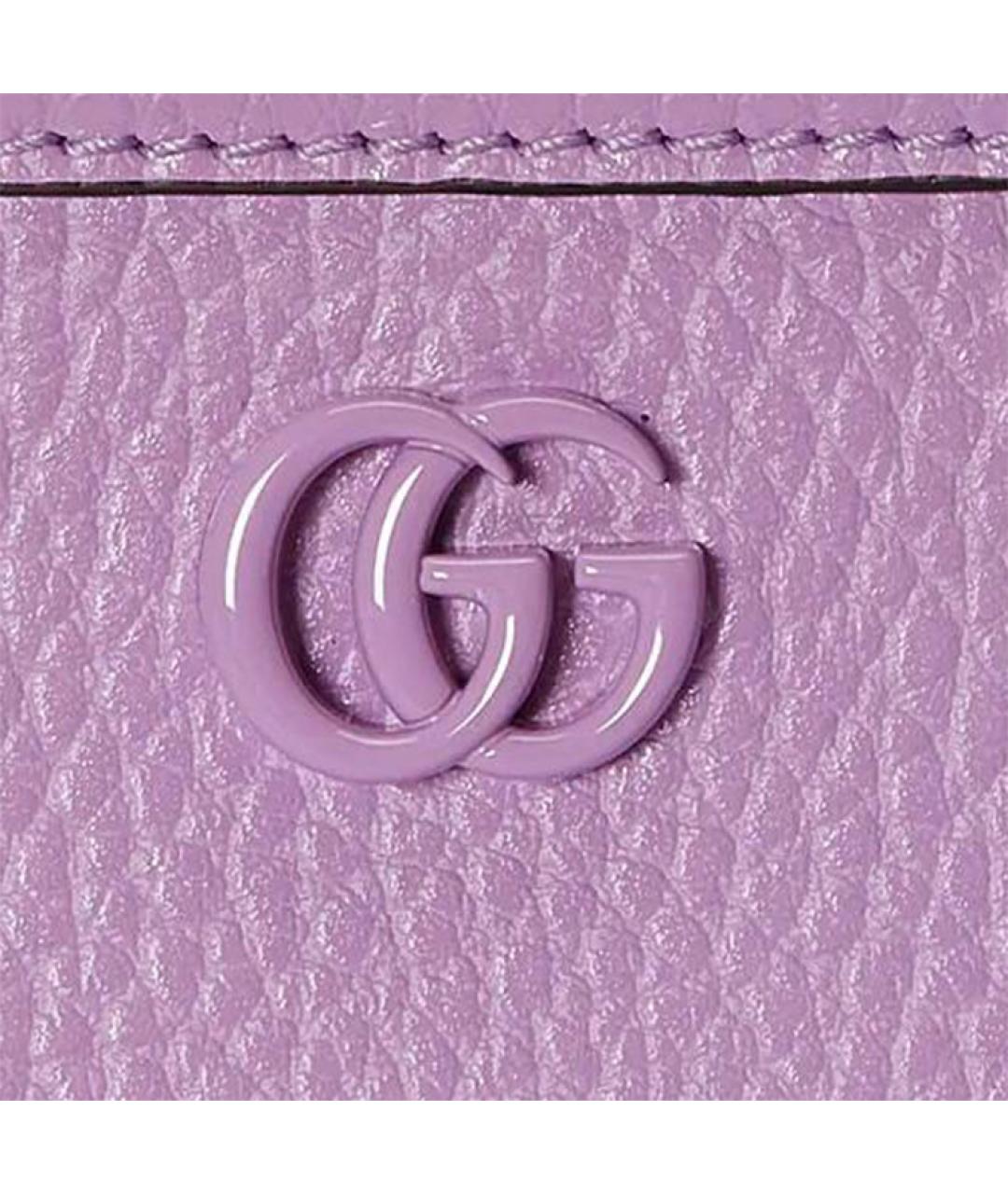 GUCCI Фиолетовая кожаная сумка через плечо, фото 7