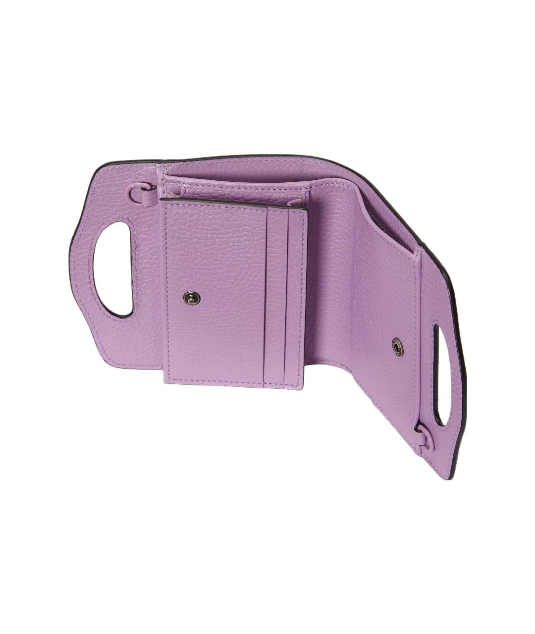 GUCCI Фиолетовая кожаная сумка через плечо, фото 5