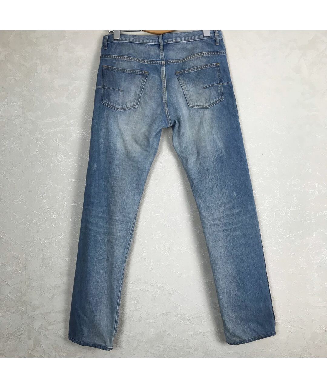 DIOR HOMME Голубые хлопковые прямые джинсы, фото 2