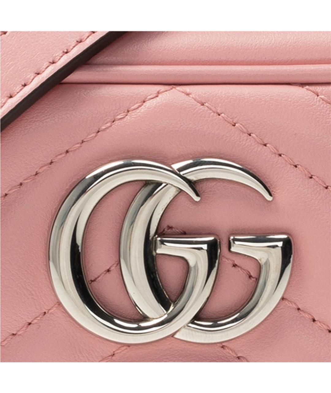 GUCCI Розовая кожаная сумка через плечо, фото 4