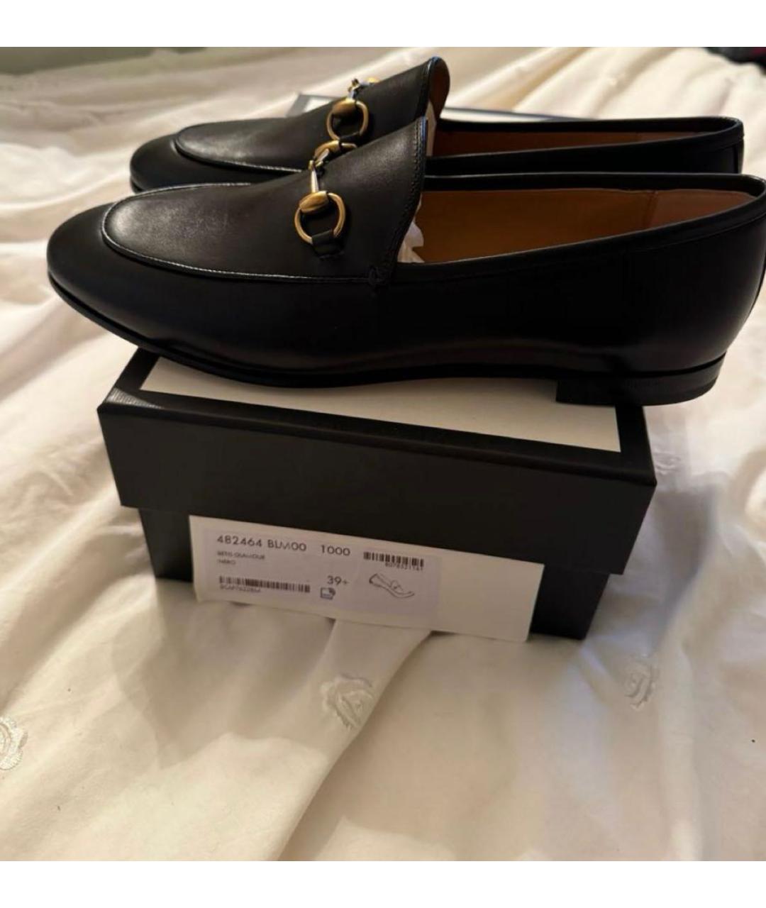 GUCCI Черные кожаные лоферы, фото 5