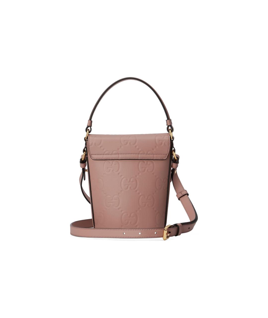 GUCCI Розовая кожаная сумка через плечо, фото 4