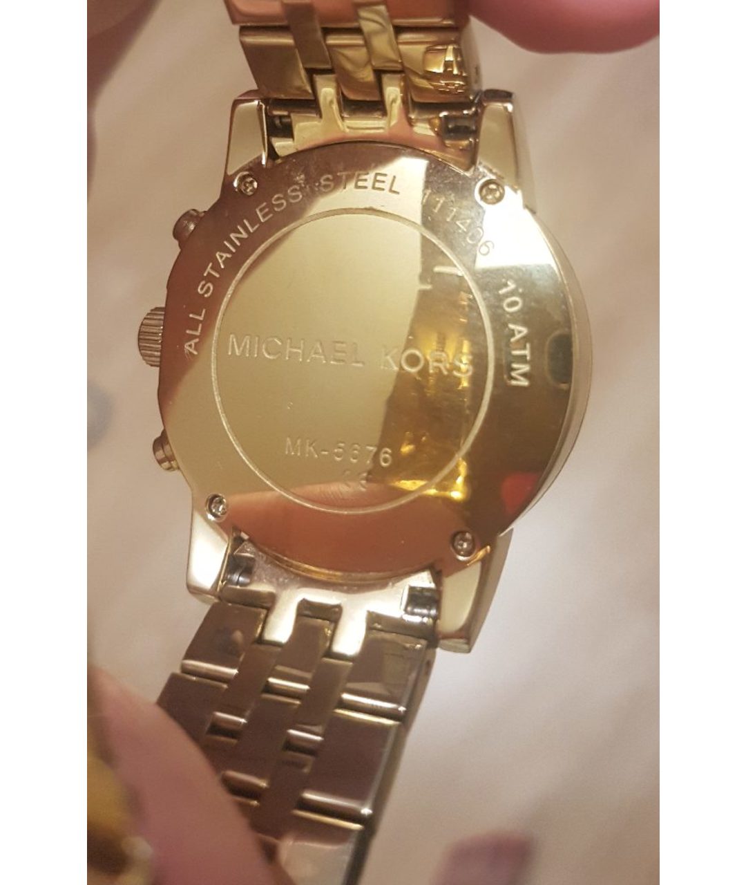 MICHAEL KORS Золотые стальные часы, фото 2