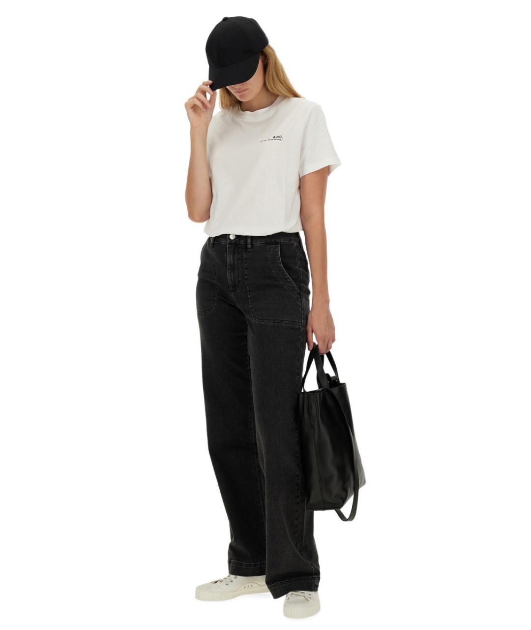 A.P.C. Белая хлопковая футболка, фото 3