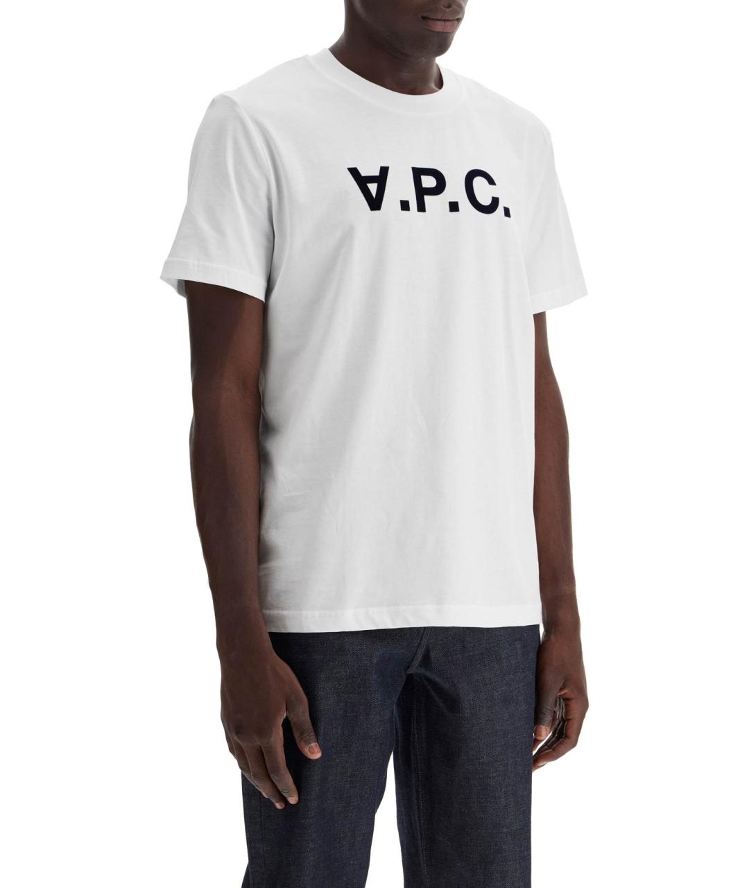 A.P.C. Белая хлопковая футболка, фото 3