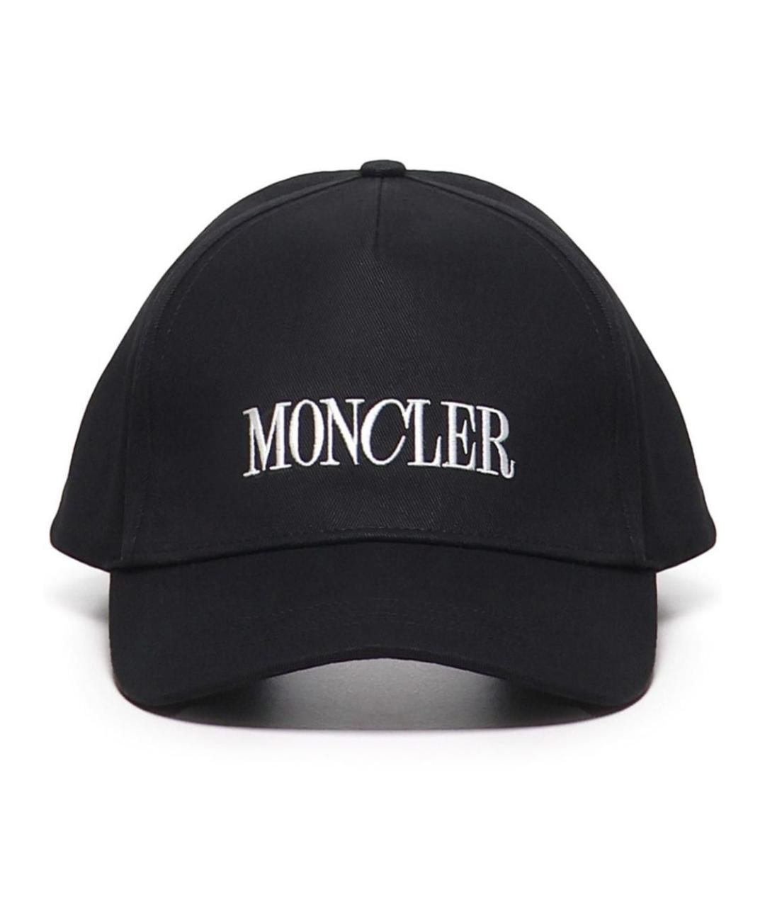 MONCLER Темно-синяя хлопковая кепка/бейсболка, фото 1