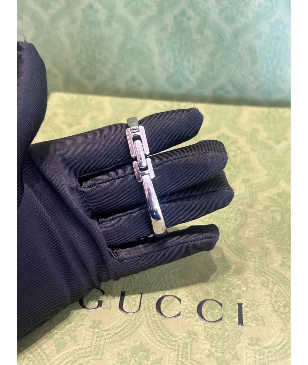 GUCCI Серебряные металлические часы, фото 3