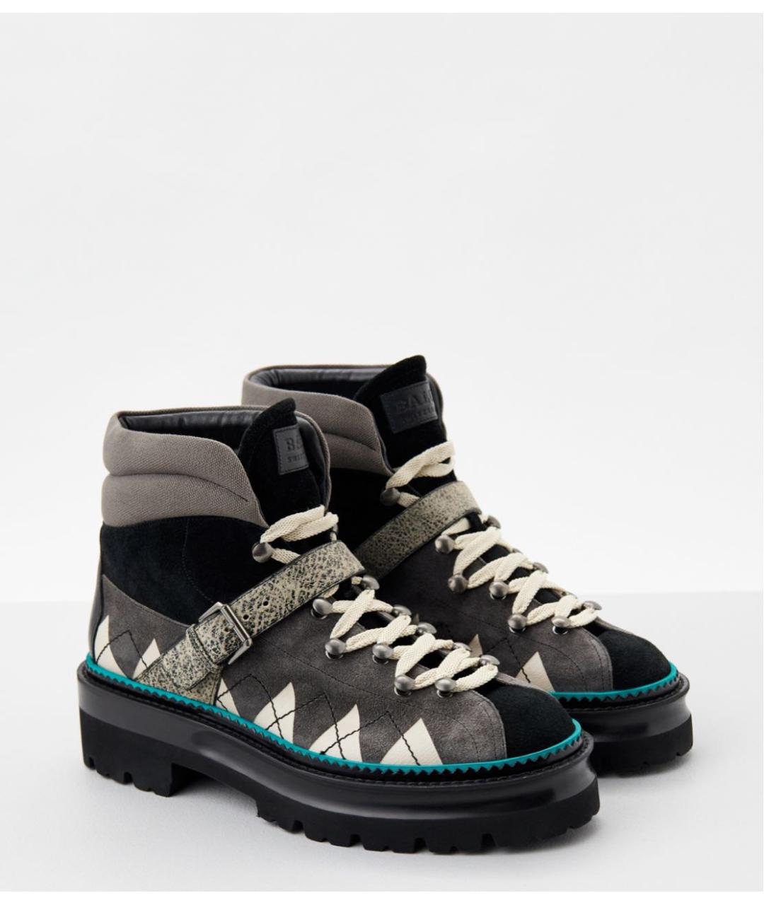 BALLY Мульти замшевые ботинки, фото 5