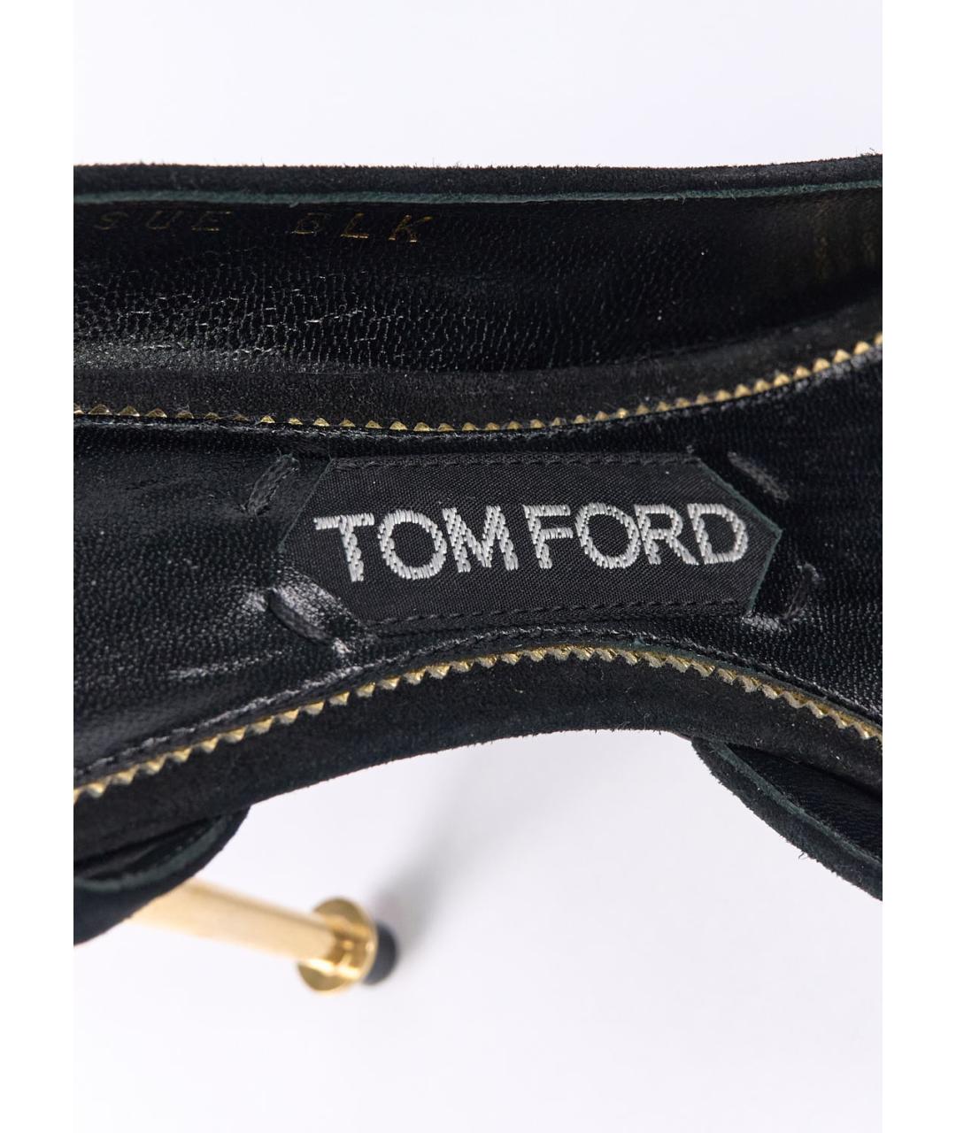 TOM FORD Черные замшевые туфли, фото 5