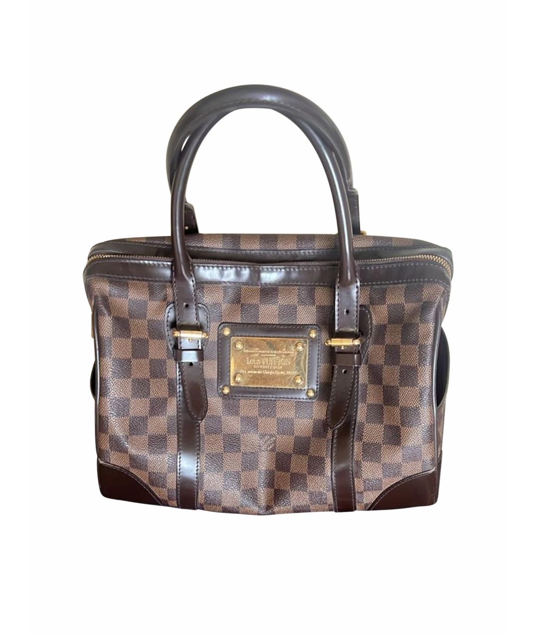 LOUIS VUITTON Коричневая сумка с короткими ручками, фото 1
