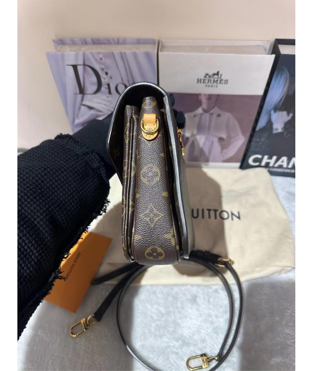 LOUIS VUITTON Коричневая сумка через плечо, фото 4