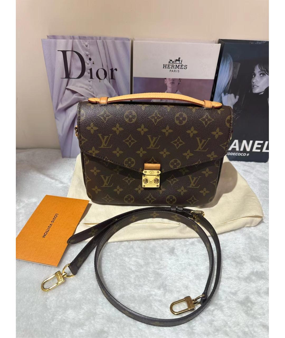LOUIS VUITTON Коричневая сумка через плечо, фото 9