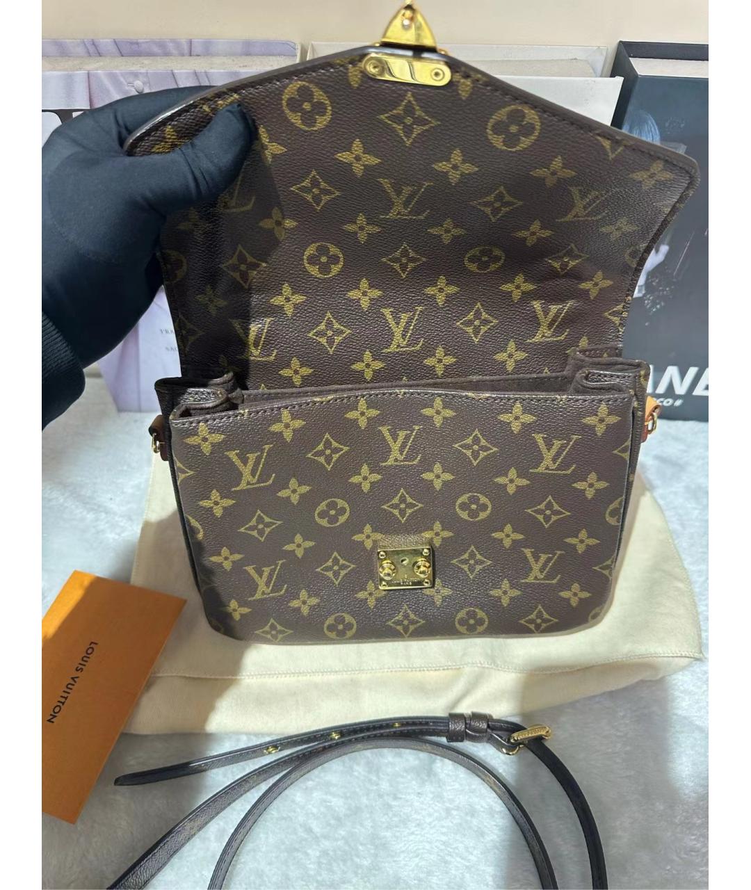LOUIS VUITTON Коричневая сумка через плечо, фото 2