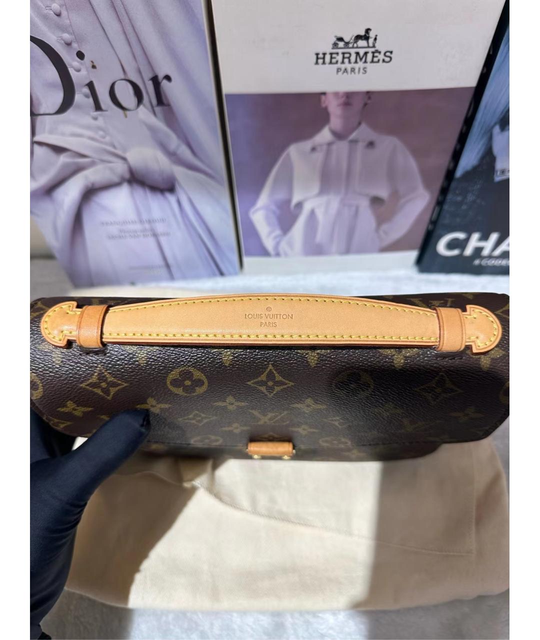 LOUIS VUITTON Коричневая сумка через плечо, фото 7