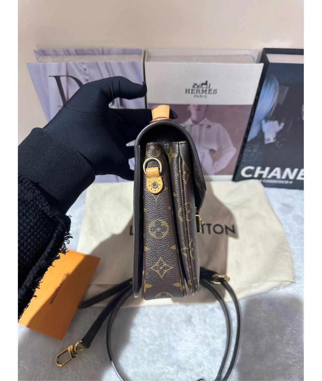 LOUIS VUITTON Коричневая сумка через плечо, фото 8