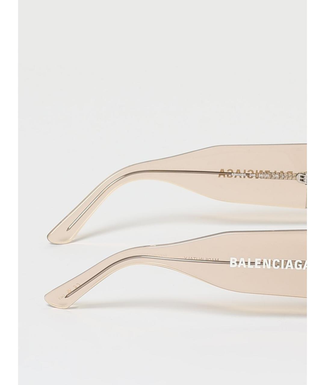 BALENCIAGA Коричневые пластиковые солнцезащитные очки, фото 5