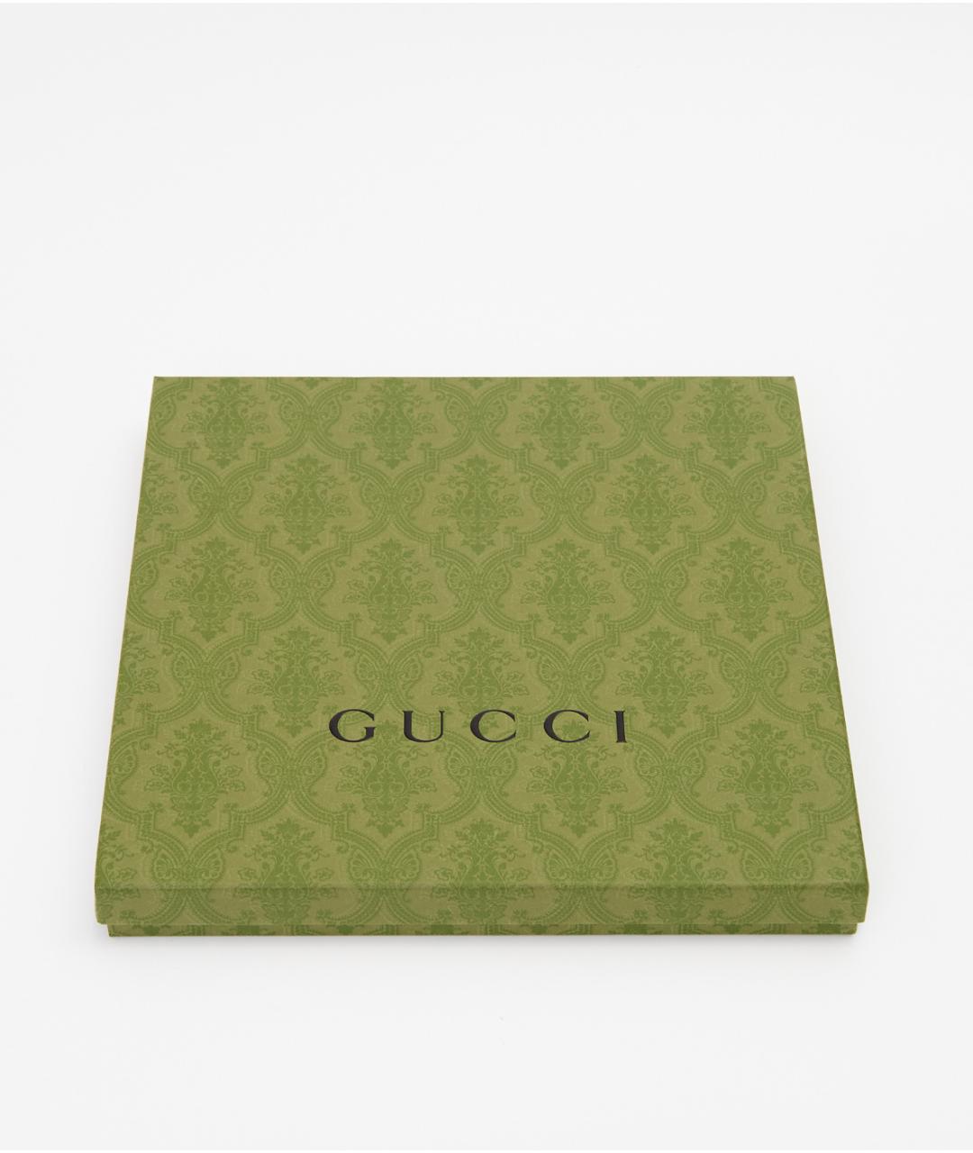 GUCCI Бежевый шелковый платок, фото 4