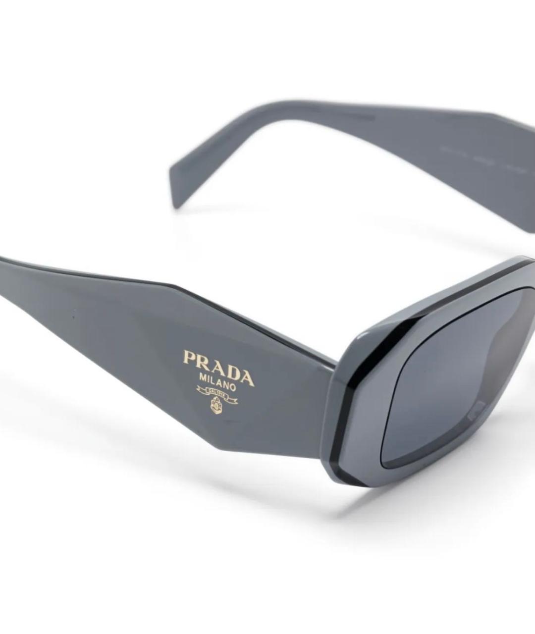 PRADA Серые пластиковые солнцезащитные очки, фото 3