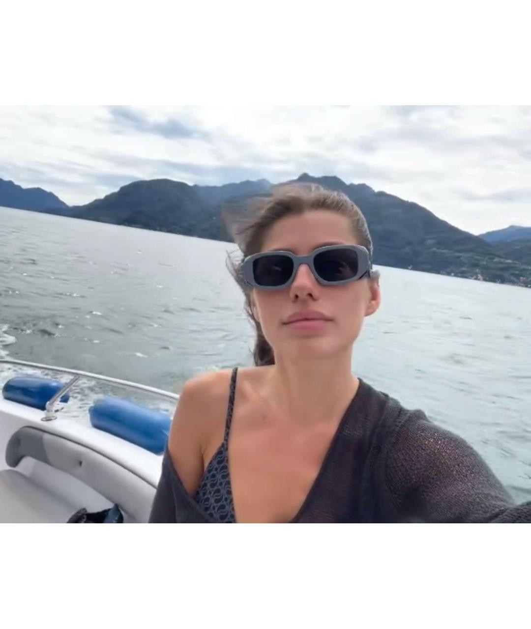 PRADA Серые пластиковые солнцезащитные очки, фото 5