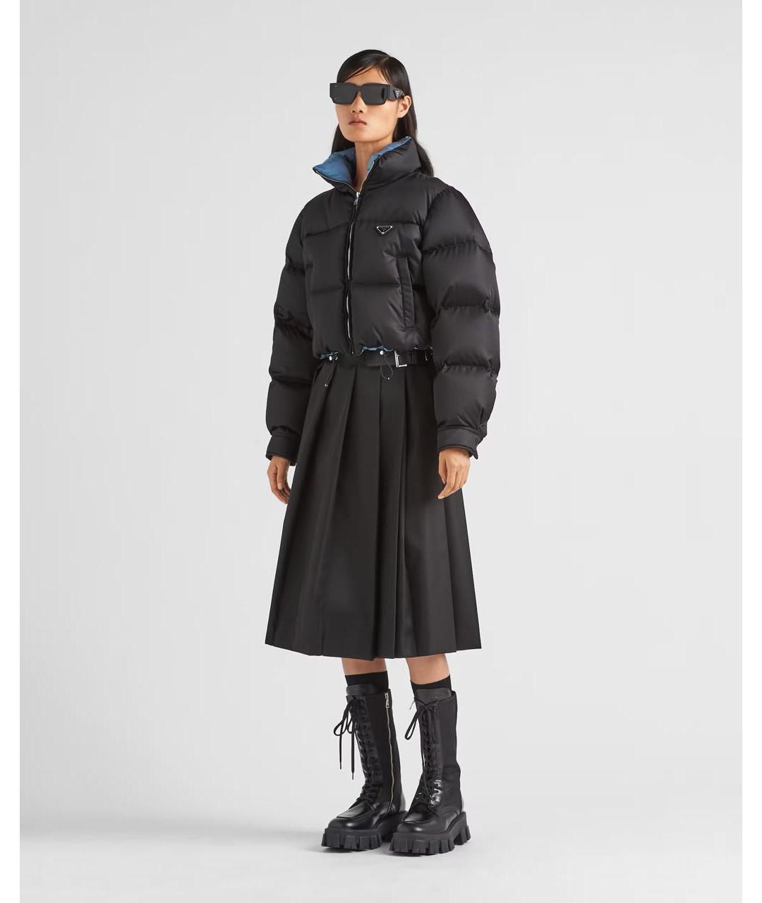 PRADA Черная полиамидовая куртка, фото 8