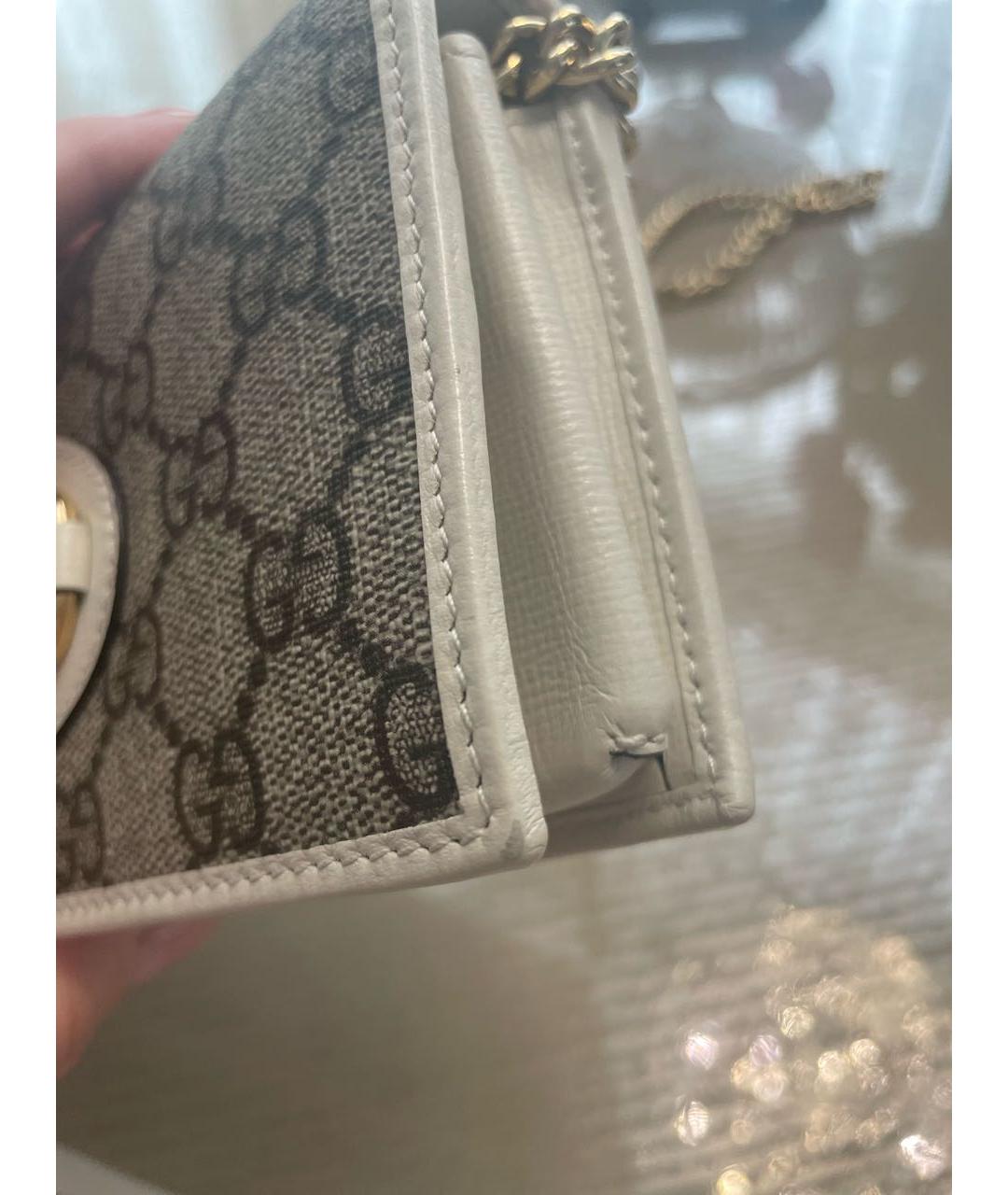 GUCCI Белая сумка через плечо, фото 6