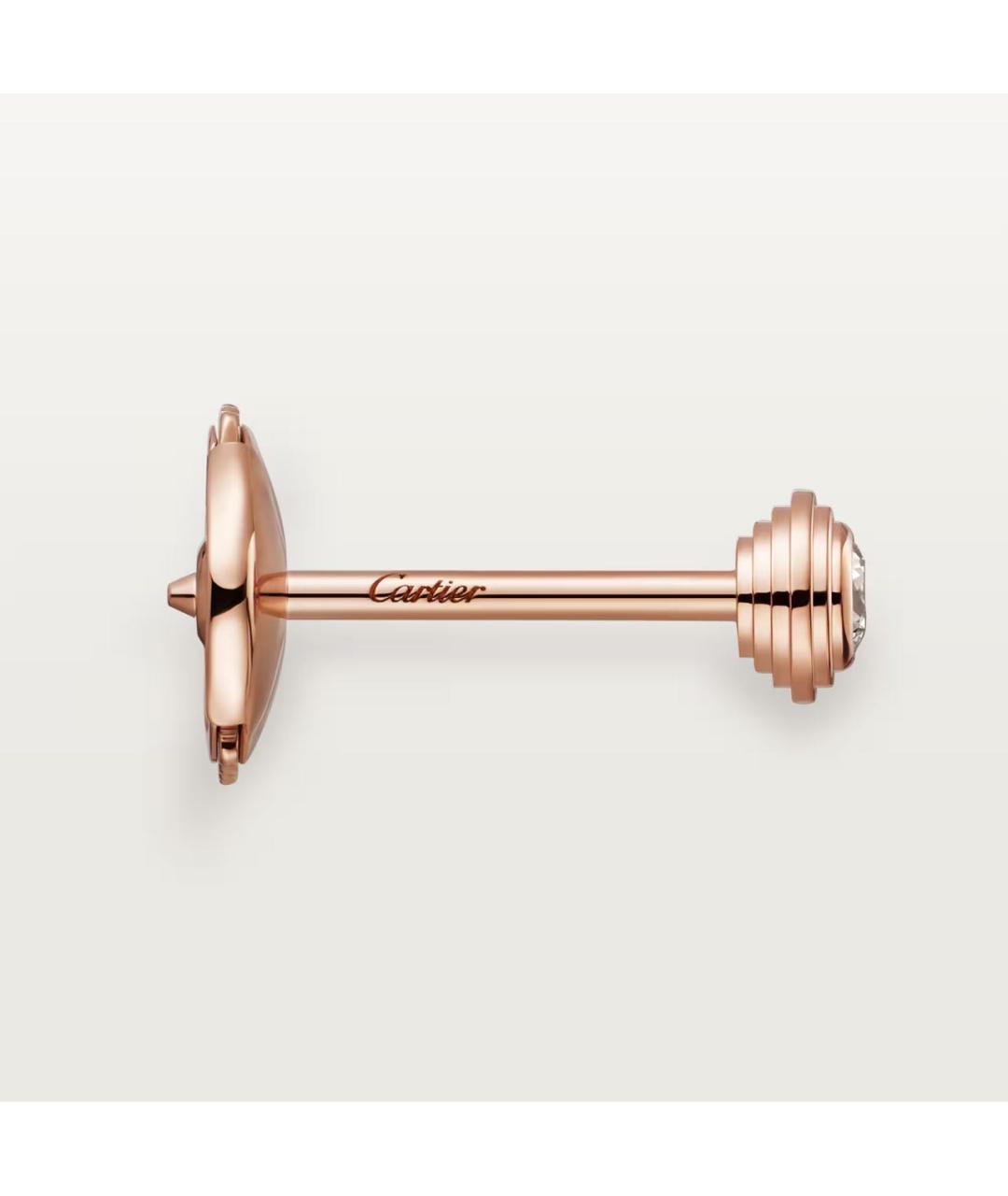 CARTIER Золотые серьги из розового золота, фото 2