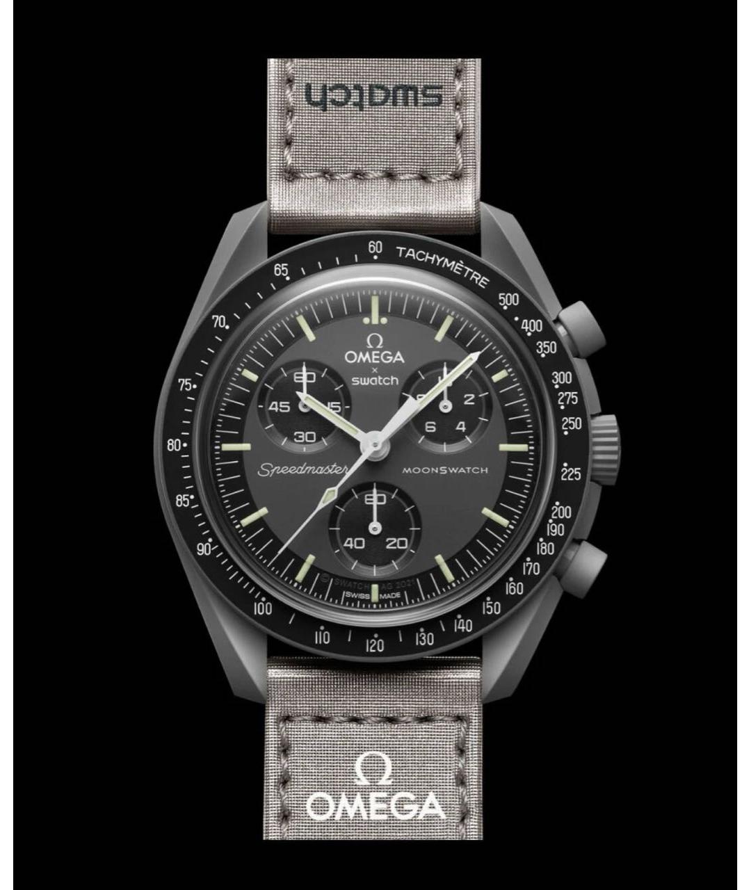 OMEGA Антрацитовые керамические часы, фото 9