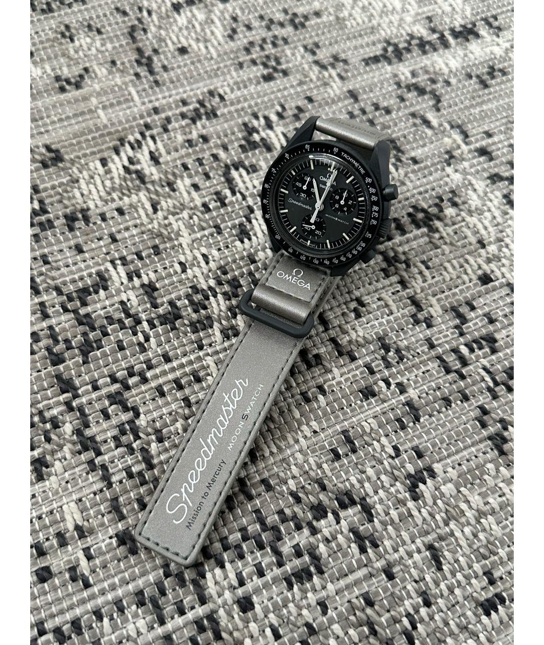 OMEGA Антрацитовые керамические часы, фото 3