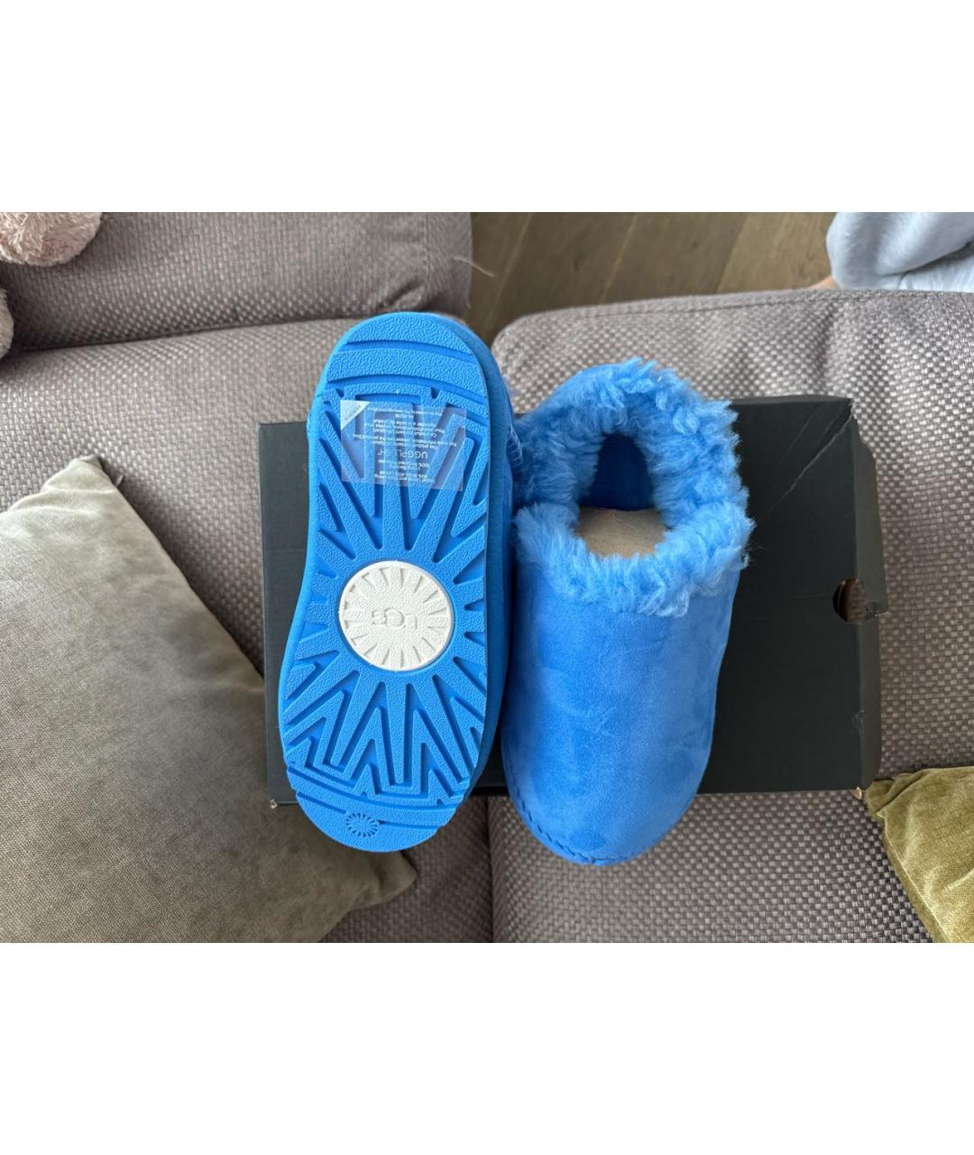 UGG AUSTRALIA Синие замшевые ботинки, фото 7