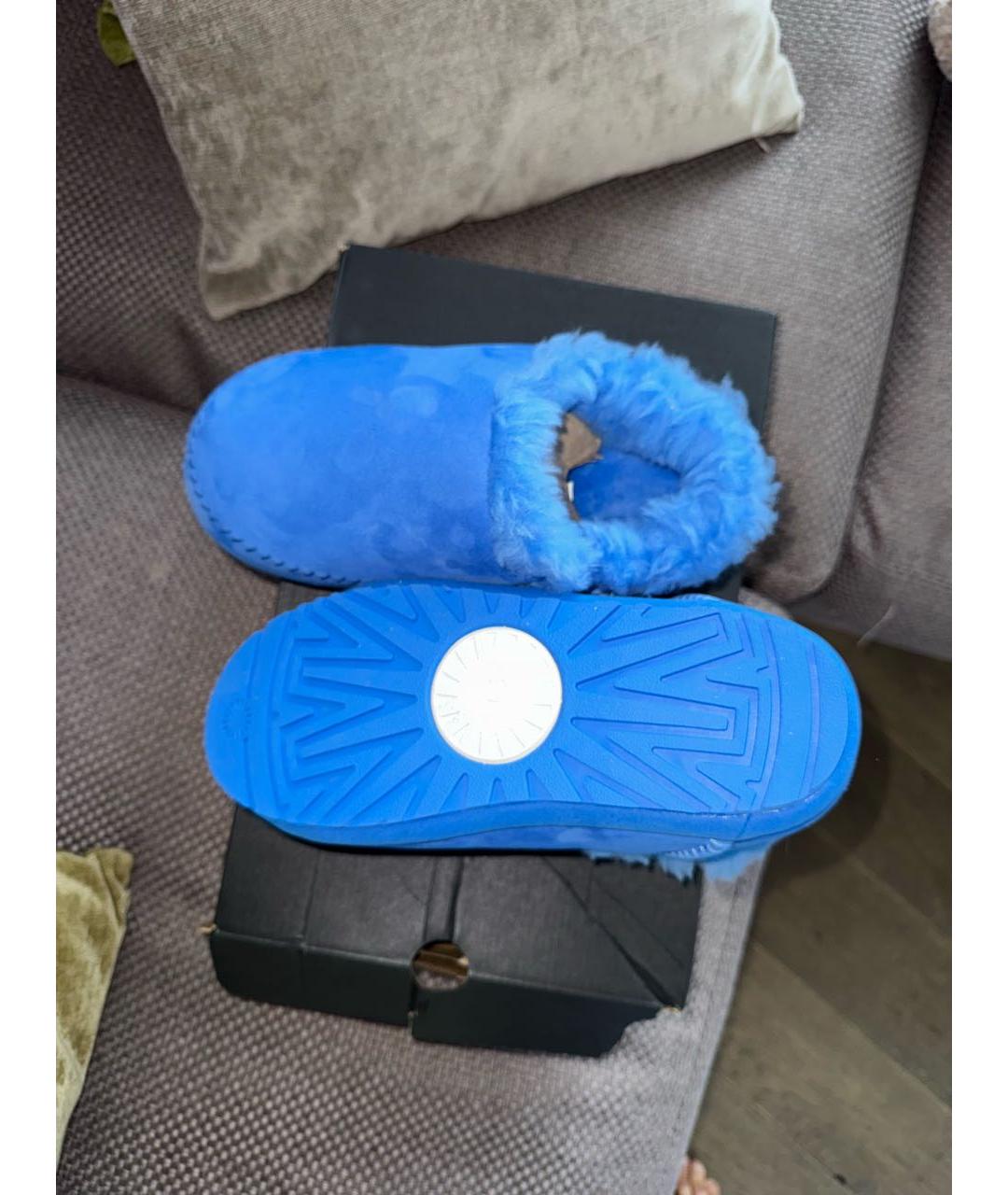 UGG AUSTRALIA Синие замшевые ботинки, фото 6