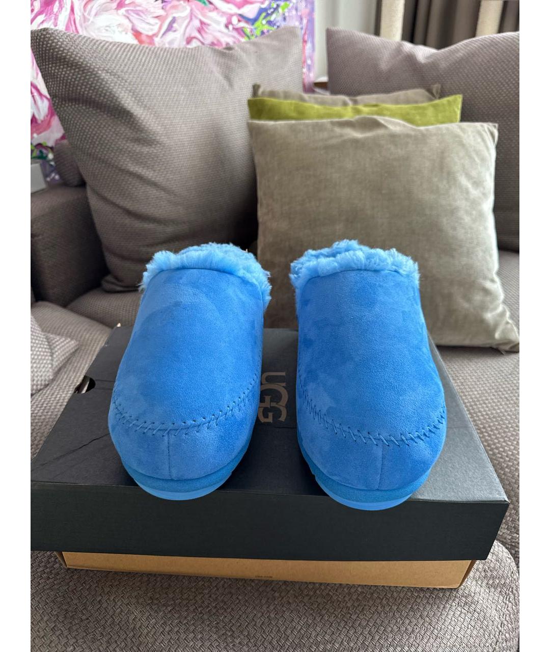 UGG AUSTRALIA Синие замшевые ботинки, фото 2