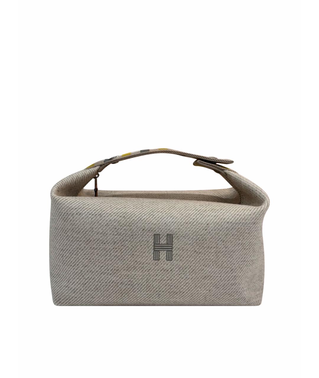HERMES Серая косметичка, фото 1