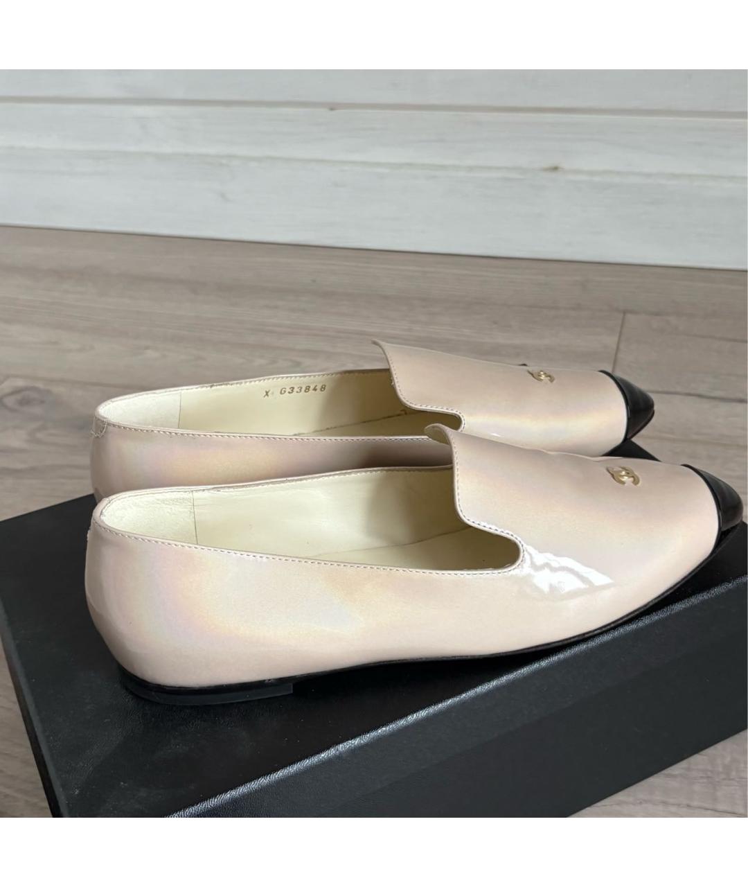 CHANEL Балетки из лакированной кожи, фото 8