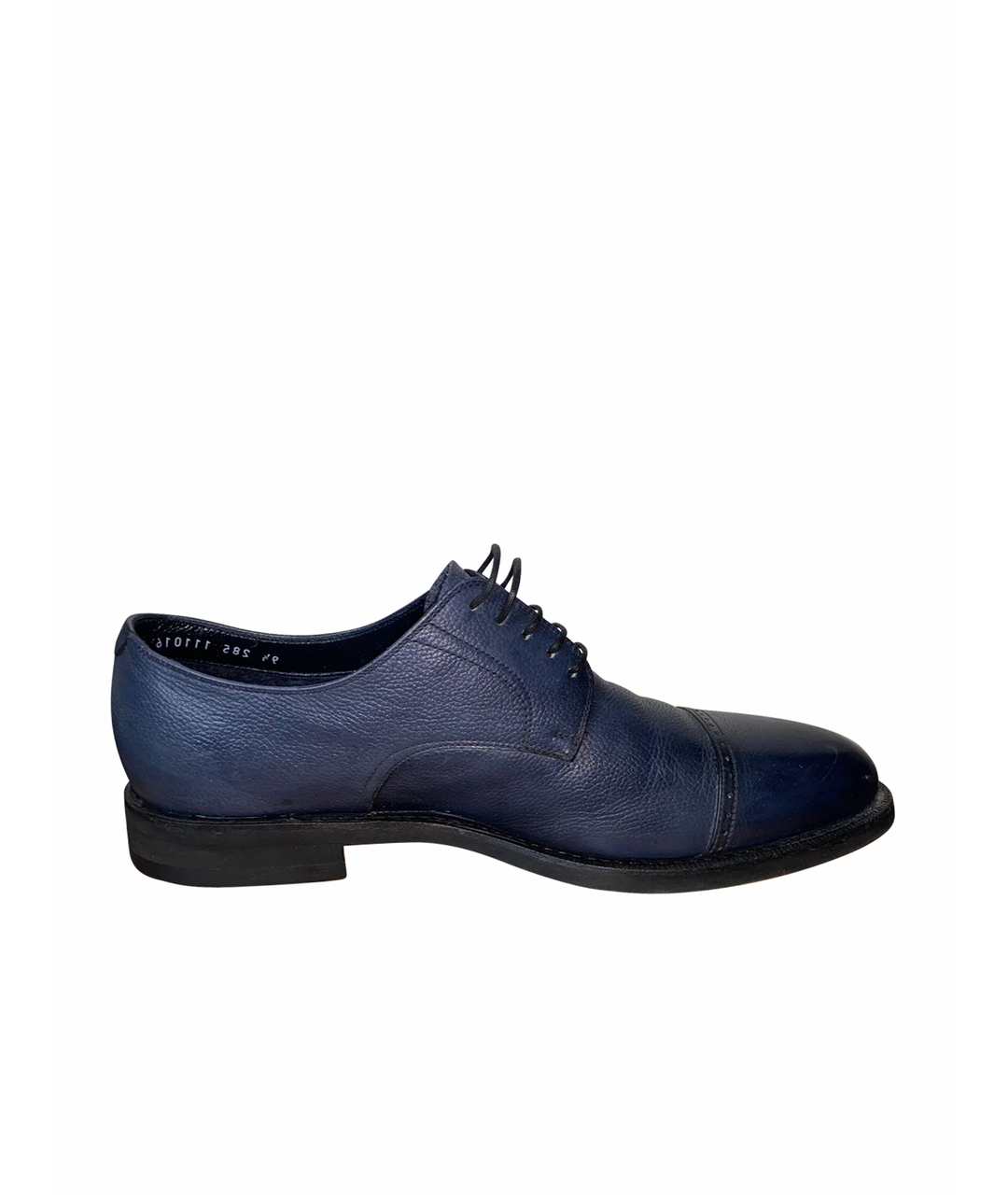 BARRETT Синие кожаные туфли, фото 1