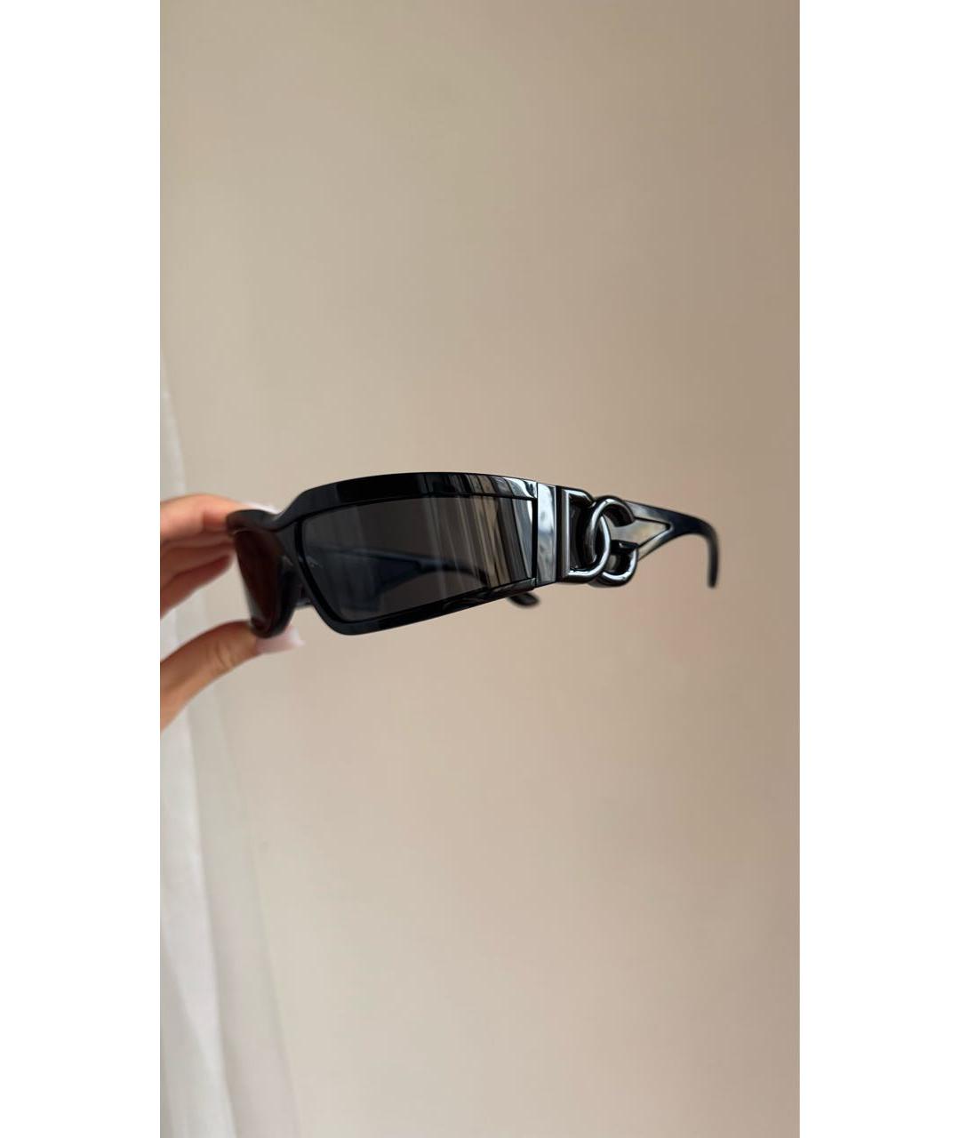 DOLCE&GABBANA Черные пластиковые солнцезащитные очки, фото 2