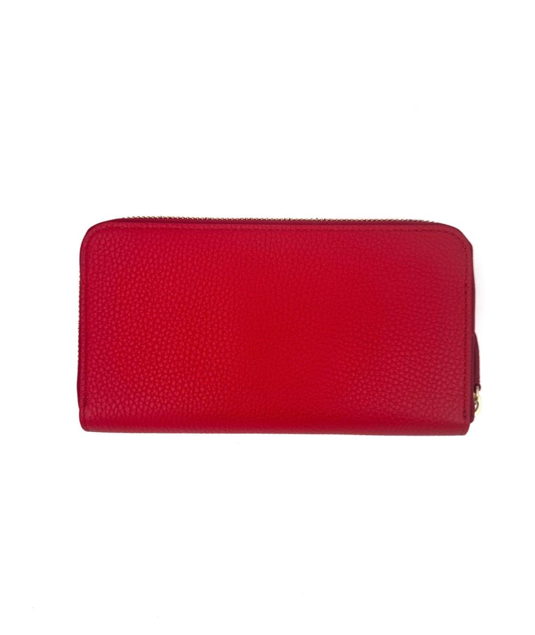 BURBERRY Красный кожаный кошелек, фото 2