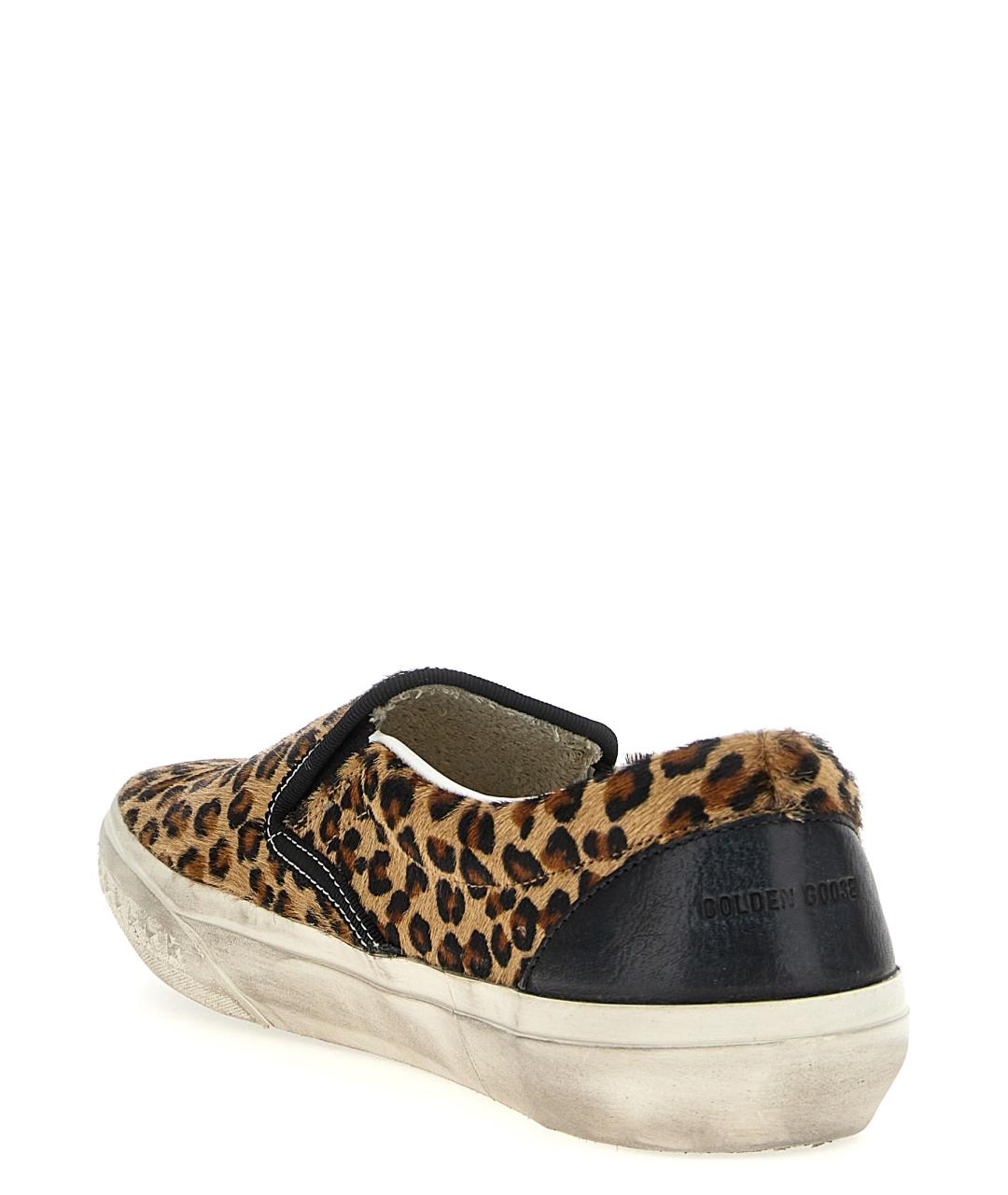 GOLDEN GOOSE DELUXE BRAND Мульти кожаные слипоны, фото 3