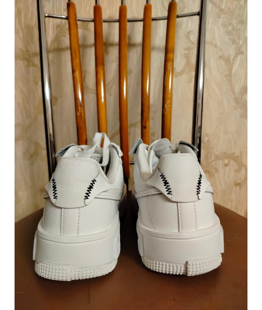 NIKE Белые кожаные кроссовки, фото 4
