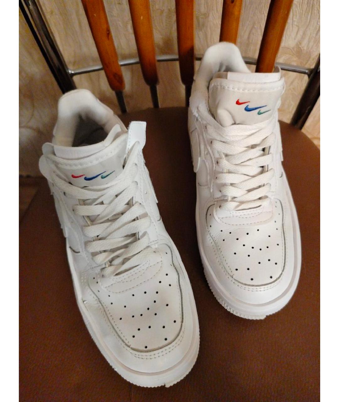 NIKE Белые кожаные кроссовки, фото 3