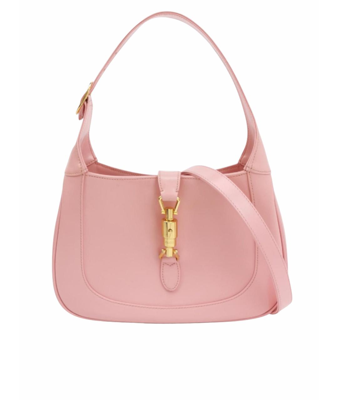 GUCCI Розовая кожаная сумка через плечо, фото 1