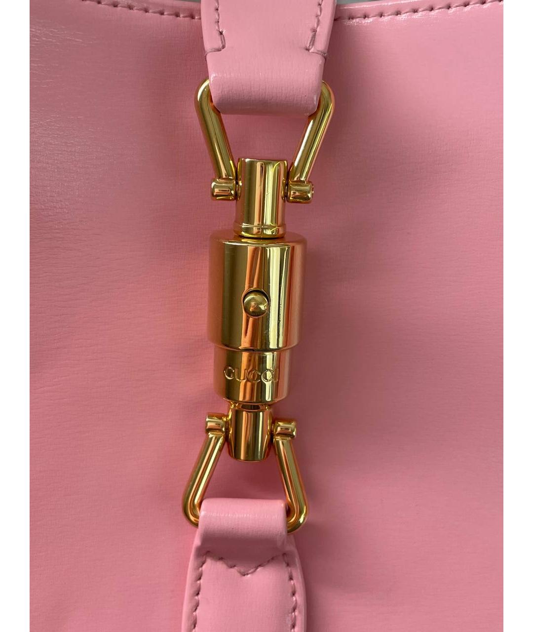 GUCCI Розовая кожаная сумка через плечо, фото 6