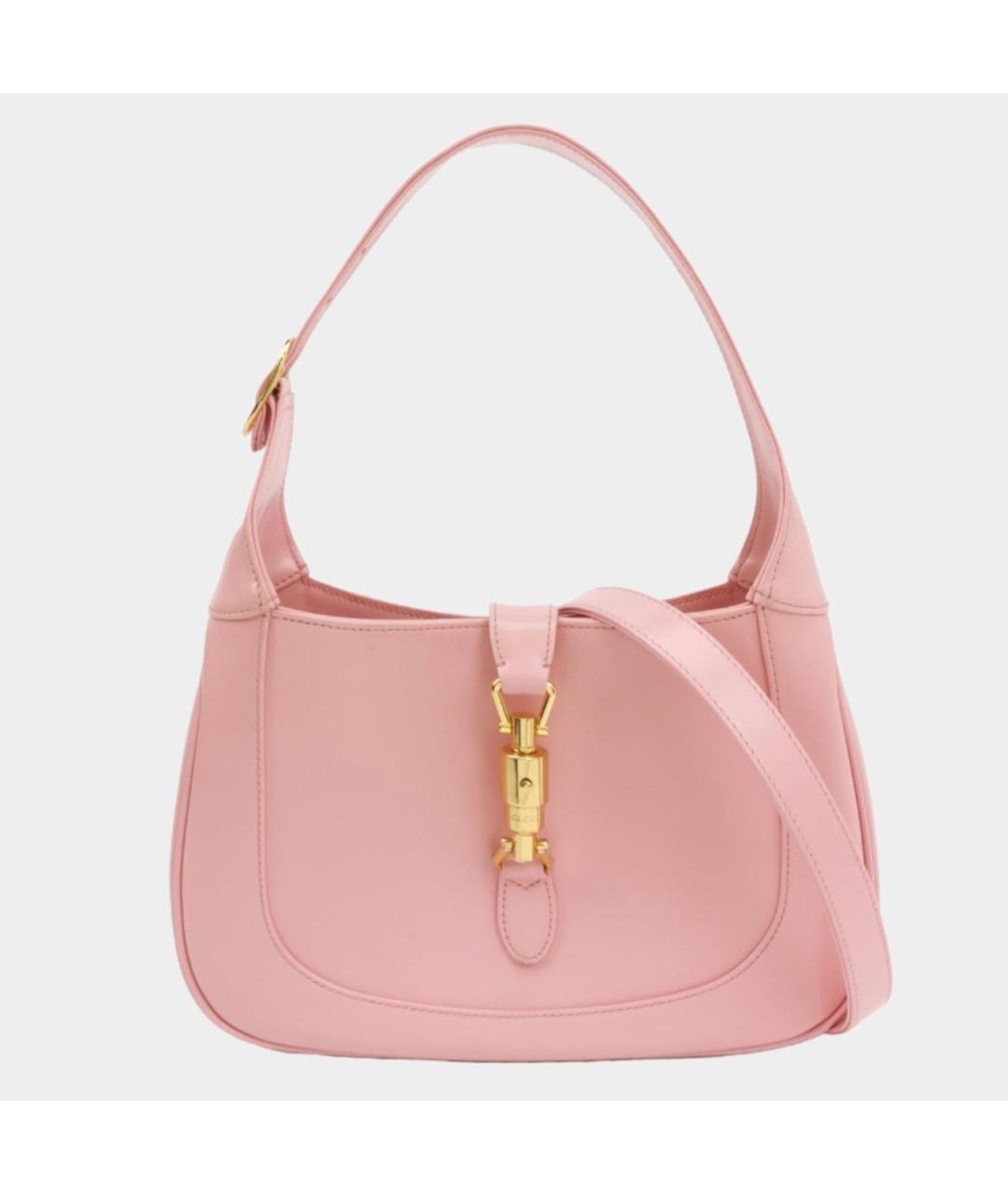 GUCCI Розовая кожаная сумка через плечо, фото 10