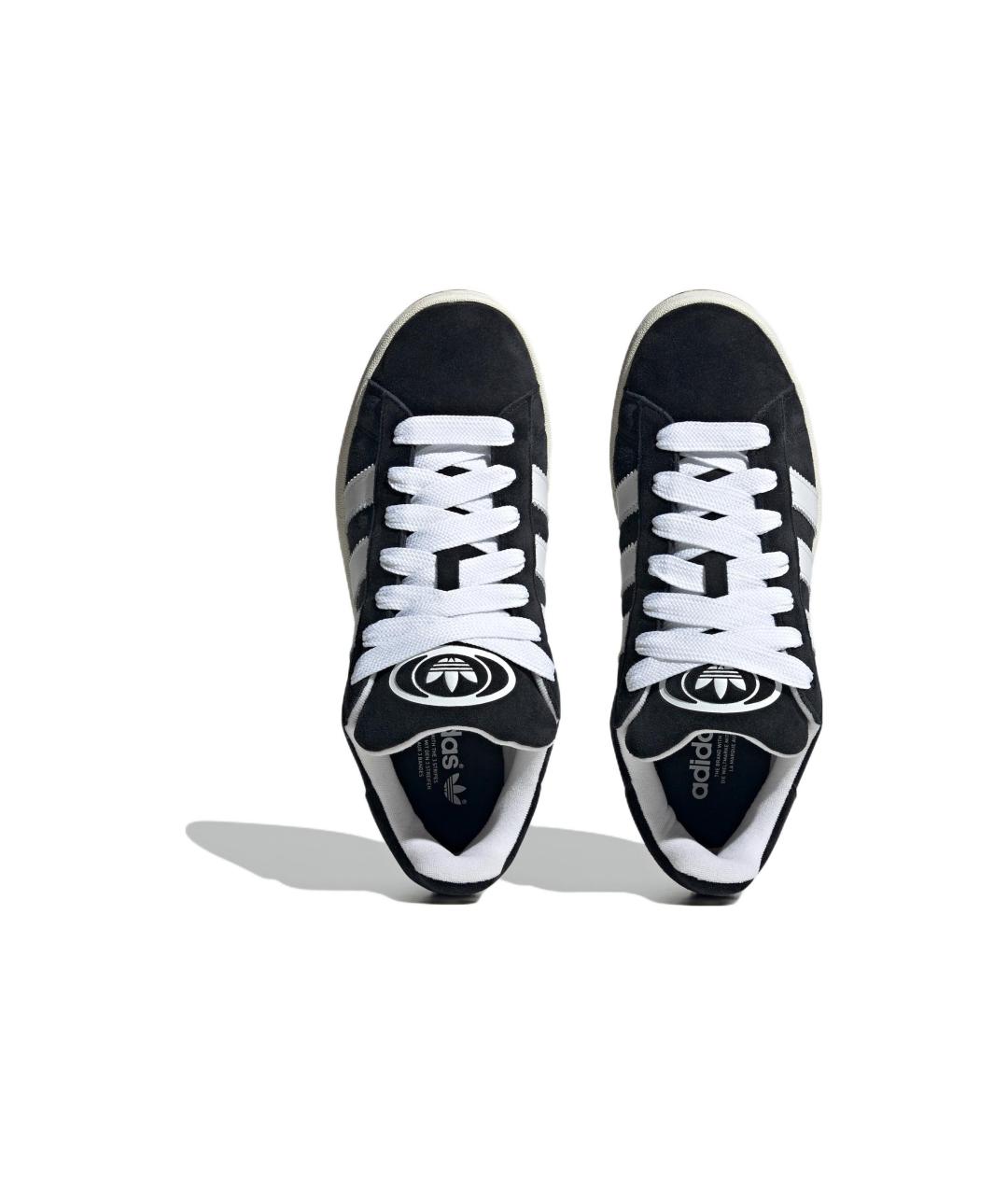 ADIDAS Черные замшевые низкие кроссовки / кеды, фото 3