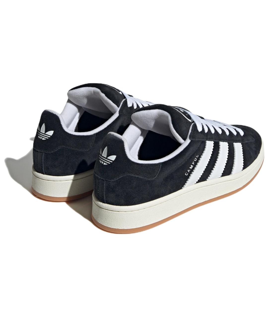 ADIDAS Черные замшевые низкие кроссовки / кеды, фото 4