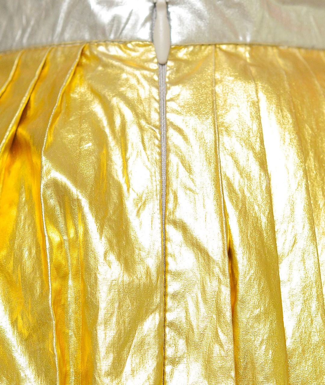 NO. 21 Золотая юбка миди, фото 4