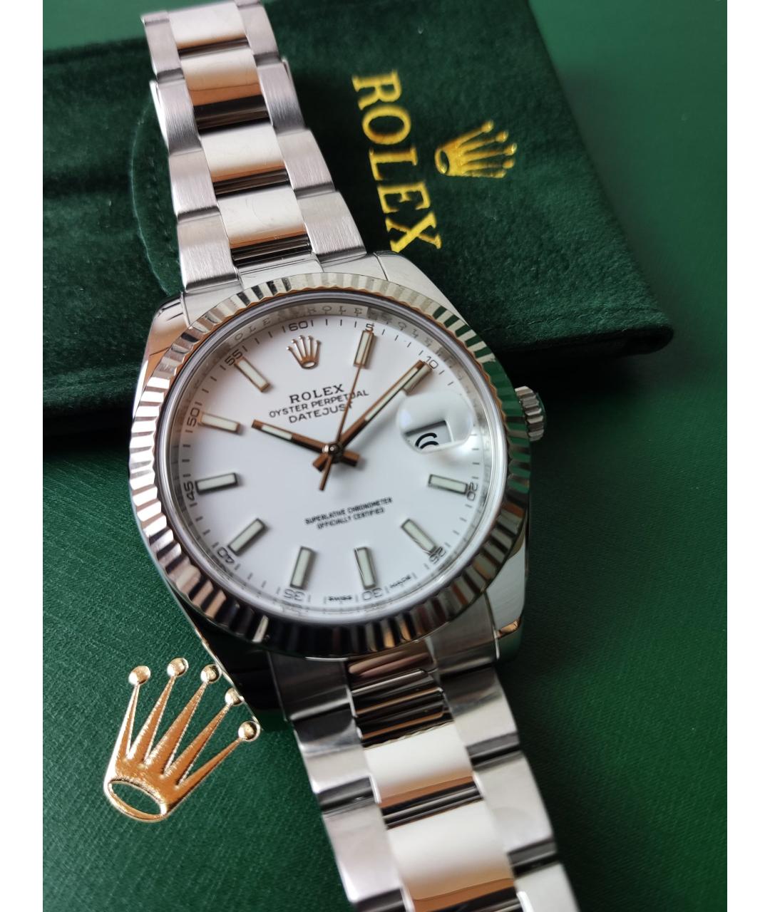 ROLEX Часы из белого золота, фото 2