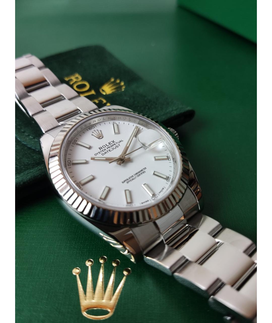 ROLEX Часы из белого золота, фото 3